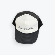 Signature Black and White Trucker Hat